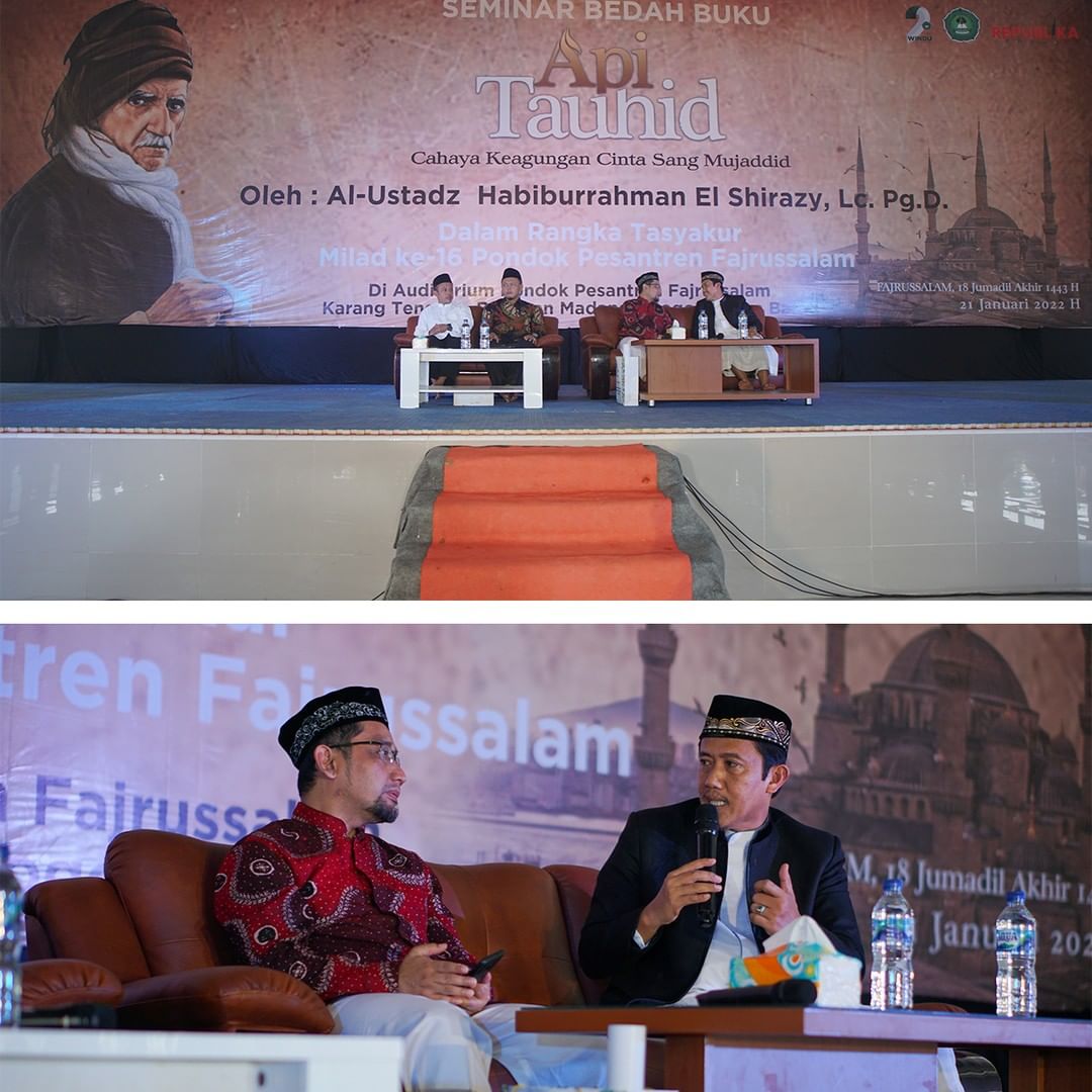 Rayakan Milad 2 Windu, Ponpes Fajrussalam Bedah Buku Api Tauhid